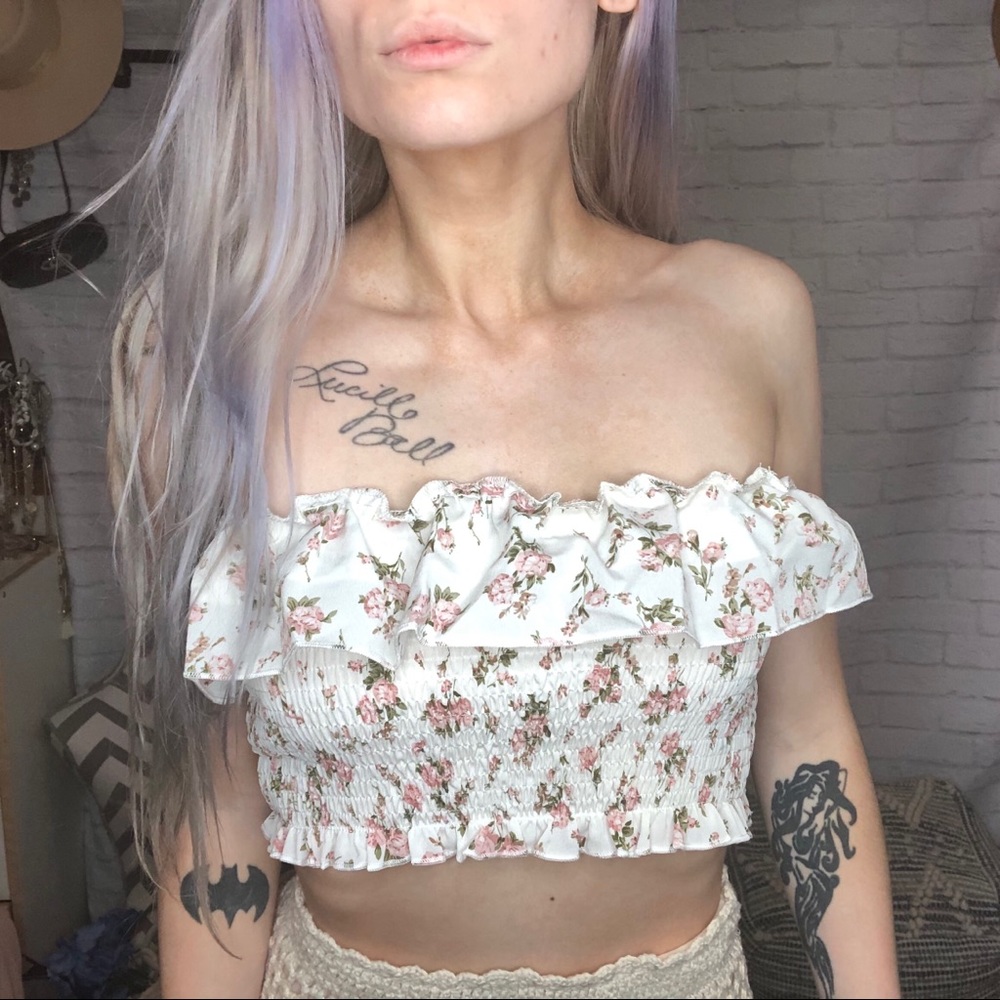 NEW Floral Tube Top - Picture 4 of 9